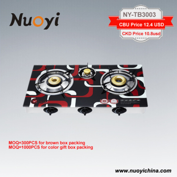 China manufacturer top quality kitchen appliances tempered glass table tops gas stove
