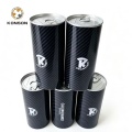 Latas de metal cilíndricas redondas Konson com tampa de fácil abertura e embalagem de metal vazia para marca premium