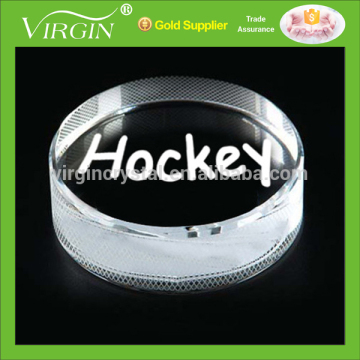 New arrival clear crystal round shape paperweight with brand name for promotional company souvenir gift