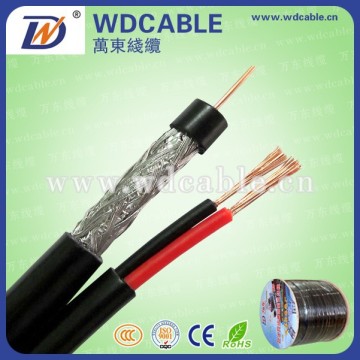 RG59 Siamese Cable with 2C/18awg Power Wire CCTV Cable