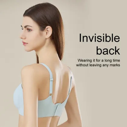Comfortable Sexy Ribbed Ice Silk Seamless Triangle Cup Bra