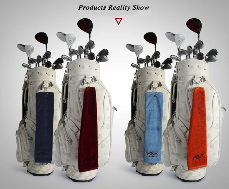 cotton golf towel with customized logo