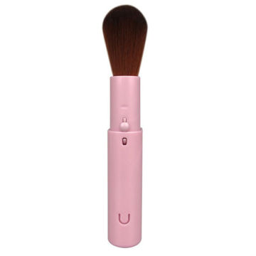 Retractable dome powder brush