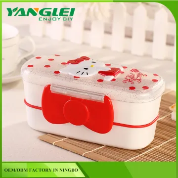 YL-120 Cute Design cat lunch box dinner pall