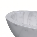 Luxury Grey-Veined Marble Bathtub