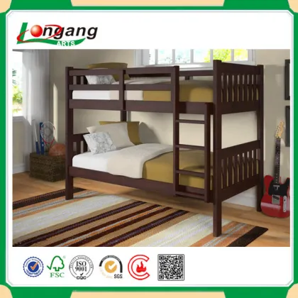Solid wooden double school dormitory bed toddler bunk beds