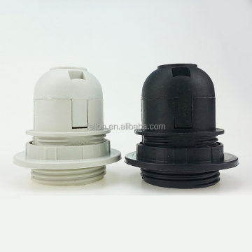 CE Certified Fire Retardant E27 Plastic Lamp Holder Socket - Thread Types