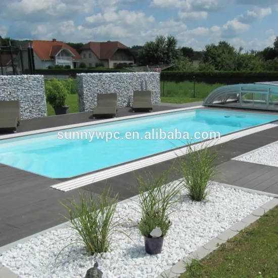anti-slip wpc outdoor swimming pool flooring