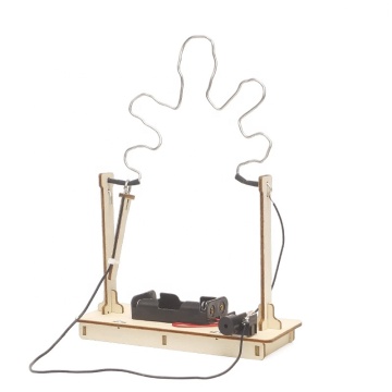 DIY STEM Wooden Cross Fire Education Science Toy for Children