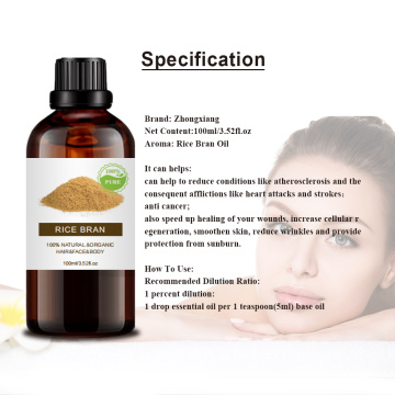 Moisturize Rice Bran Oil Cold Pressed Essential Oil