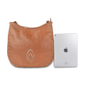 Tan Color Cognac Brown Medium Female Crossbody Bag