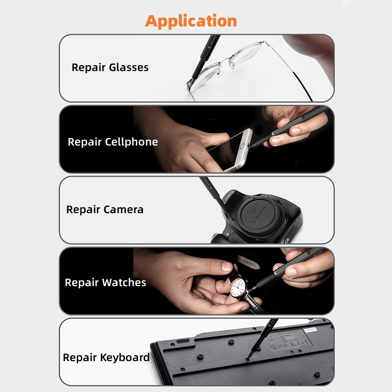Screwdriver set 48 screwdriver bits head watch computer mobile phone eye maintenance precision screwdriver kit
