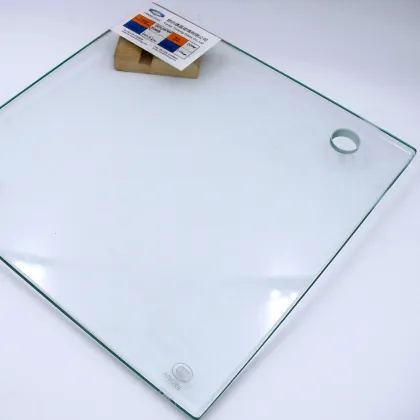 dining table 12mm thick flat clear transparent safety custom tempered glass
