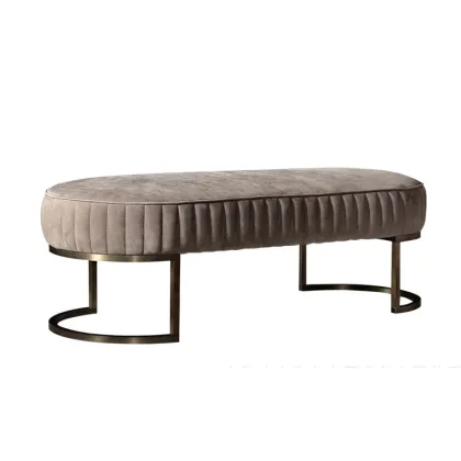 luxury design bed stool bedding set