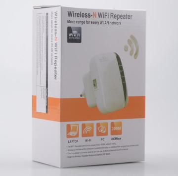 ราคาโรงงาน Wifi Repeater 802.11N/B/G Extender 300m พร้อมเสาอากาศ 2DBI (ปลั๊ก US/EU/AU และ WPS)