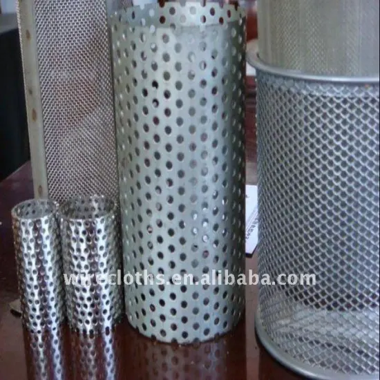 Round stainless steel perforated wire mesh