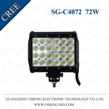 OSRING ATV Accessories Auto Parts Four Rows straight 3W each C ree 7 inch 72W led light bar