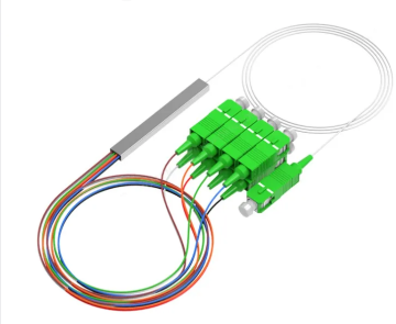1*8 1*4 Serat optik PLC Splitter G657A Splitter Mini Steel