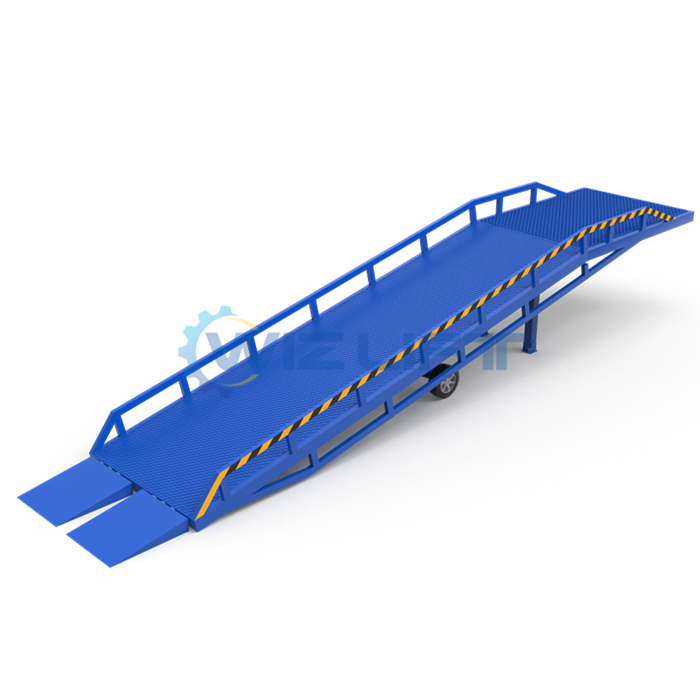 Used Mobile Yard Ramps for 8 Ton Hydraulic Container Loading