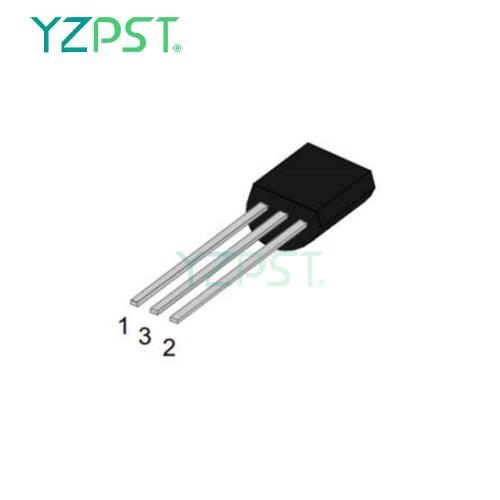 High junction operating temperature capability 150 degrees SCR TO92