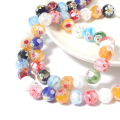 FACETED LAMPWORK GlassS TRUNG BEADS 8MM 40pcs