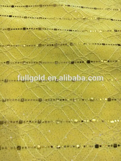 95% Polyester Textile FDY Fabric With Spangle