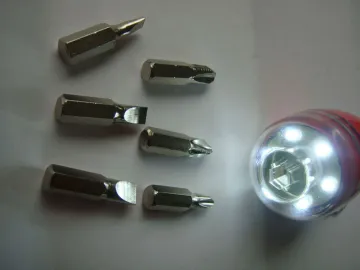6pcs mini screwdriver set with LED light