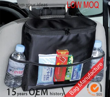 Large capacity car seat storage bag with cooler bag