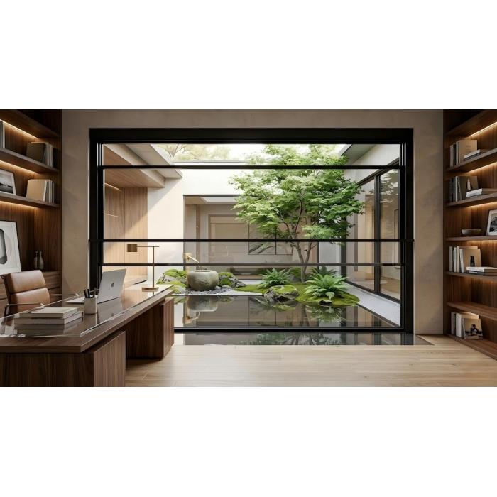 Sistema de janela elevatória automatizada de alumínio para serviços pesados