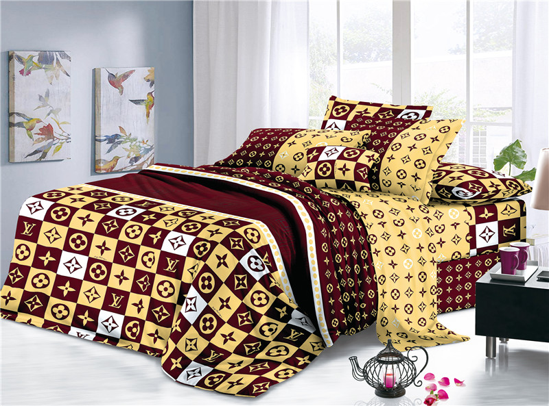 Luxury Brand Series Woven Printed Textiles Bedding Sheets 4