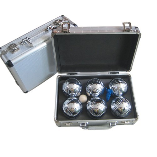 Boule Bocce palla Set con custodia in metallo