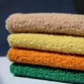 Burnt Orange Wool Mohair Knit Loop Fabric