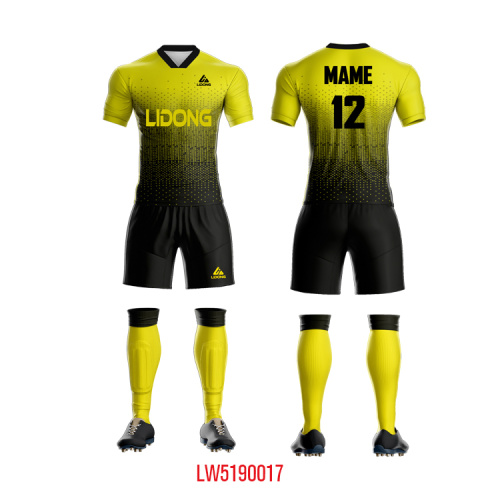 Soccer Uniform Soccer Uniforms for Men Sports Jersey and Shorts Set Short Sleeve Shirts Factory