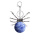 Sodalite 16MM Ball Antique Silver Spider Pendant (47x40mm) for DIY Making Jewelry