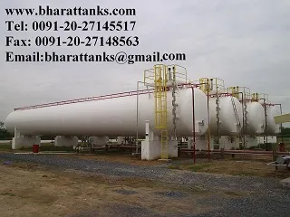 Ammonia Gas Tanks Installation Plant