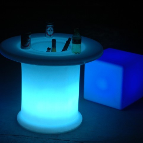 Glowing Furniture/ LED High Bar Table / Bar Table with Ice Bucket