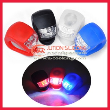 Colorful customized silicone bicycle light,silicone led bike light