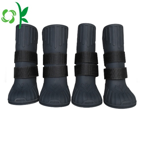 Dog Boots Silicone antiscivolo impermeabile Pet scarpe da uomo