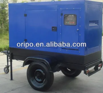 100KW portable generator price of silent trailer type