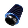 Filtro aria rossa 76 mm universale per tubo di auto