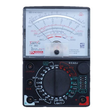 960 Portable Analog Meter with Buzzer, HFE Checking