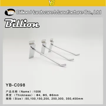 supermarket display slatwall hook