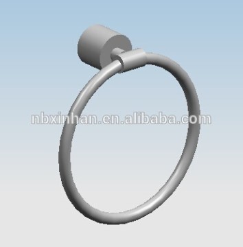 New design contemporary bathroom wall fitting accessories chrome plating brass round towel ring