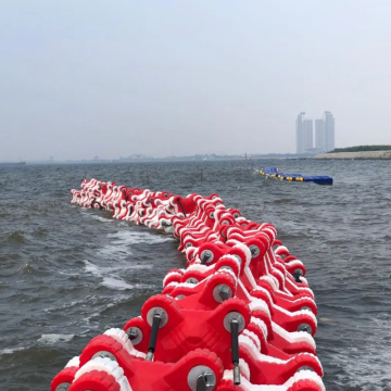 Pemutus Gelombang Terapung: Penghalang pelampung plastik Plastik Breakwater Protection