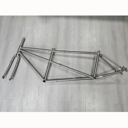 Customizable Lightweight Titanium Tandem Bicycle Frame