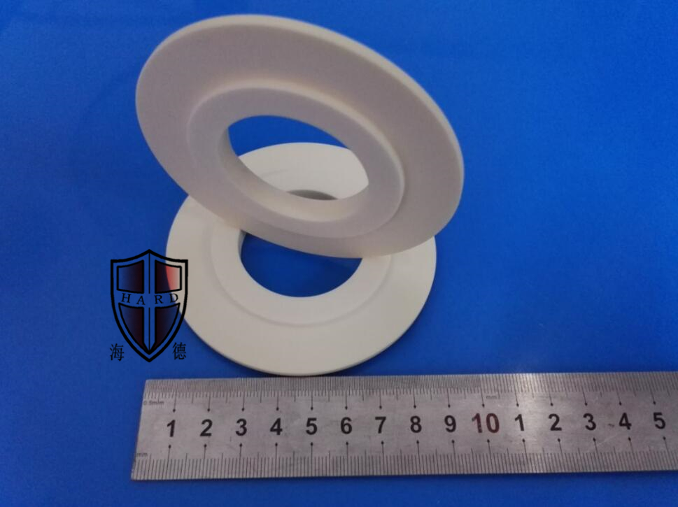 alumina ceramic plate flange circle parts customized