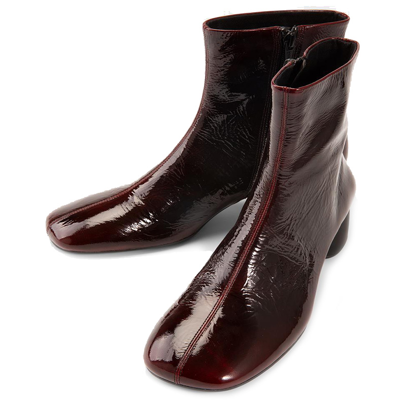 Elegant Low Heel Leather Short Boots for Women