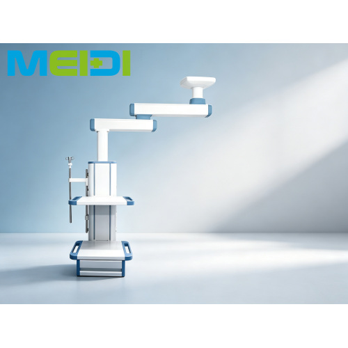 Double Arm Surgical Ceiling Pendant, Each Joint 340° Free Rotation With Lock Brake, Integrated Gas Outlet Power Socket Infusion