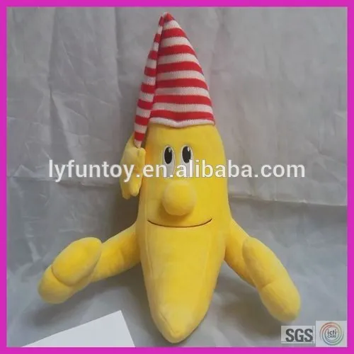 plush moon toy with hat
