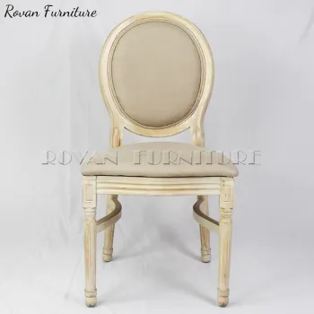 Modern Hotel Wedding Event Wood Round Back Chairs with Cushions - Wholesale Prices